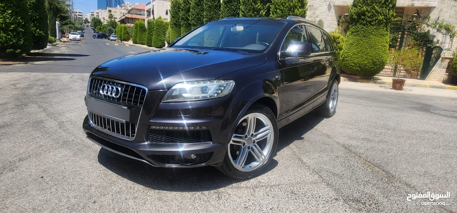 كاش أو اقساط من المالك AUDI Q7 2013 SLINE ممشى قليل 3.0cc سوبر تشارج فل كامل أعلى صنف فحص كامل