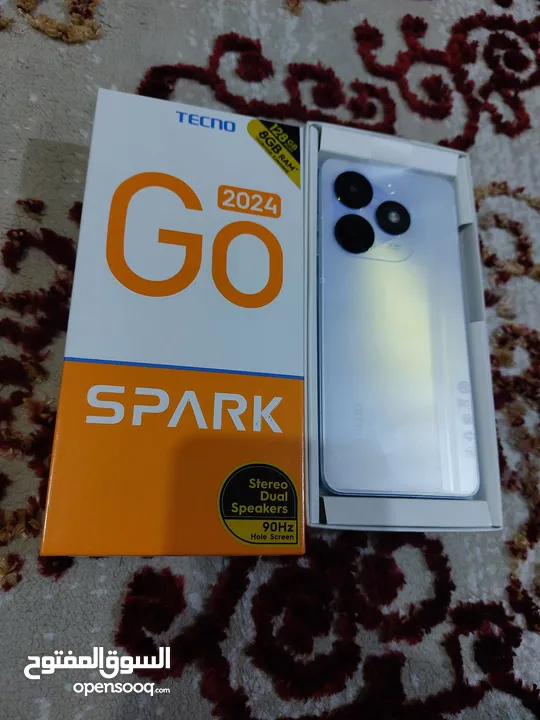 مستعمل ايام  Spark GO 2024  رام 8 جيجا 128 شغال كفاله الشركة متوفر توصيل