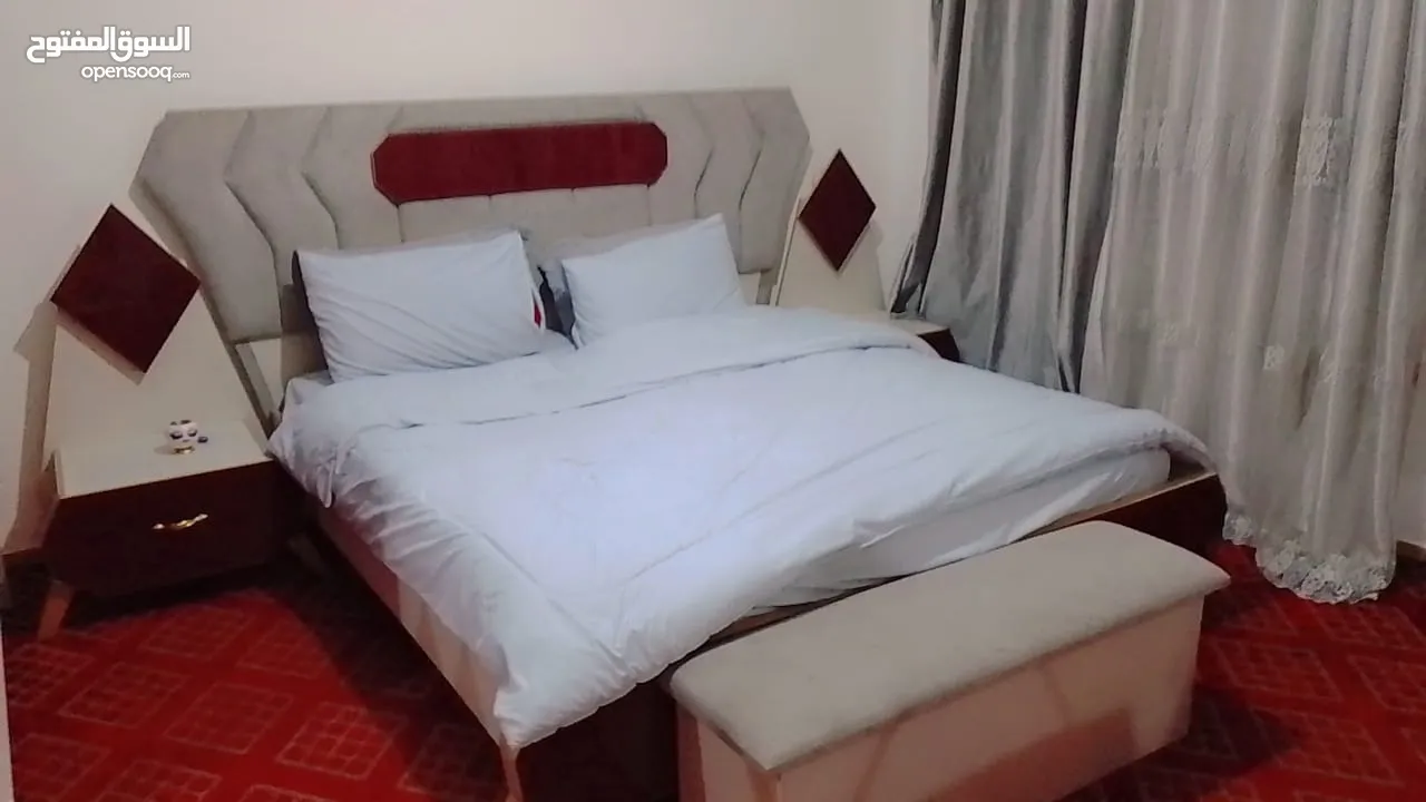 غرفه نوم بحاله الوكاله استعمال خفيف خشب زان