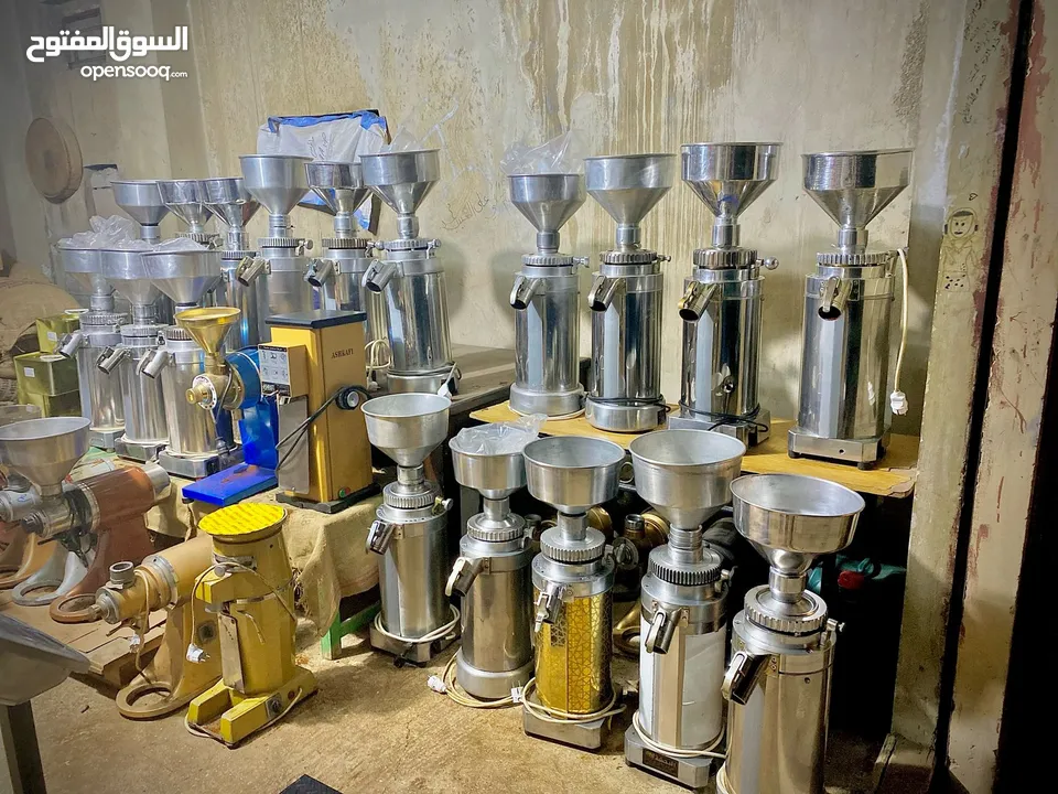 مطاحن قهوة أحجام مختلفة و أسعار مختلفة حجر 8 لحجر 15 واحد فاز وثلاثة فاز بحال الوكالة ماكنات وكالة