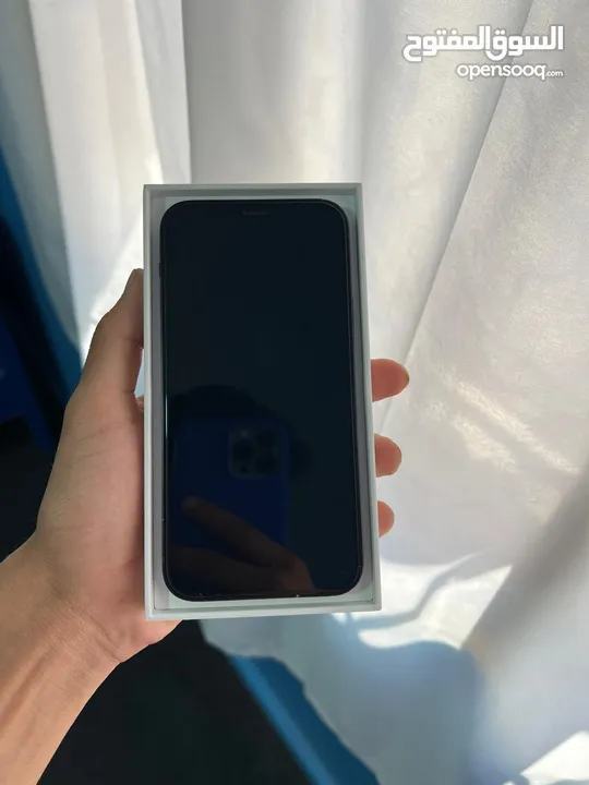 iPhone 12 black 64GB battery 86% ايفون 12 مش مفتوح بطاريه 86‎%‎
