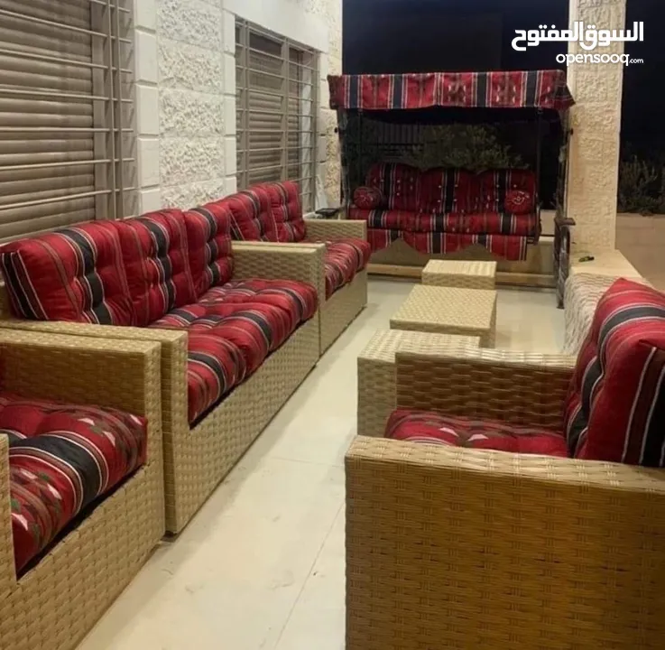 عروض على أطقم رتان الخماسي فقط 1115 شامل التوصيل داخل عمان والزرقاء