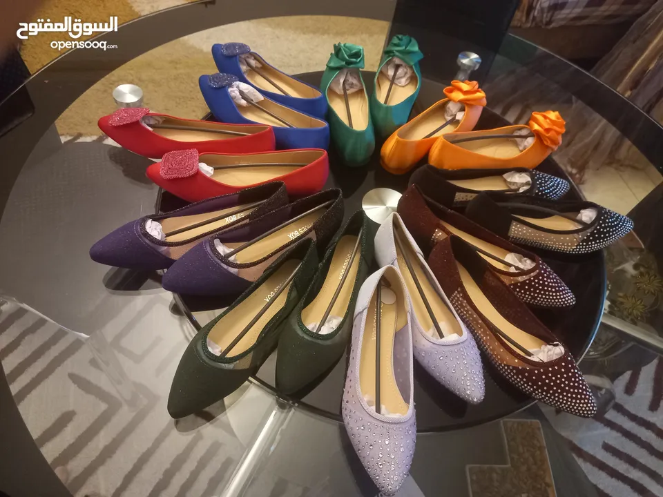 شروة أحذية باليهات جديدة و الوان مميزة
