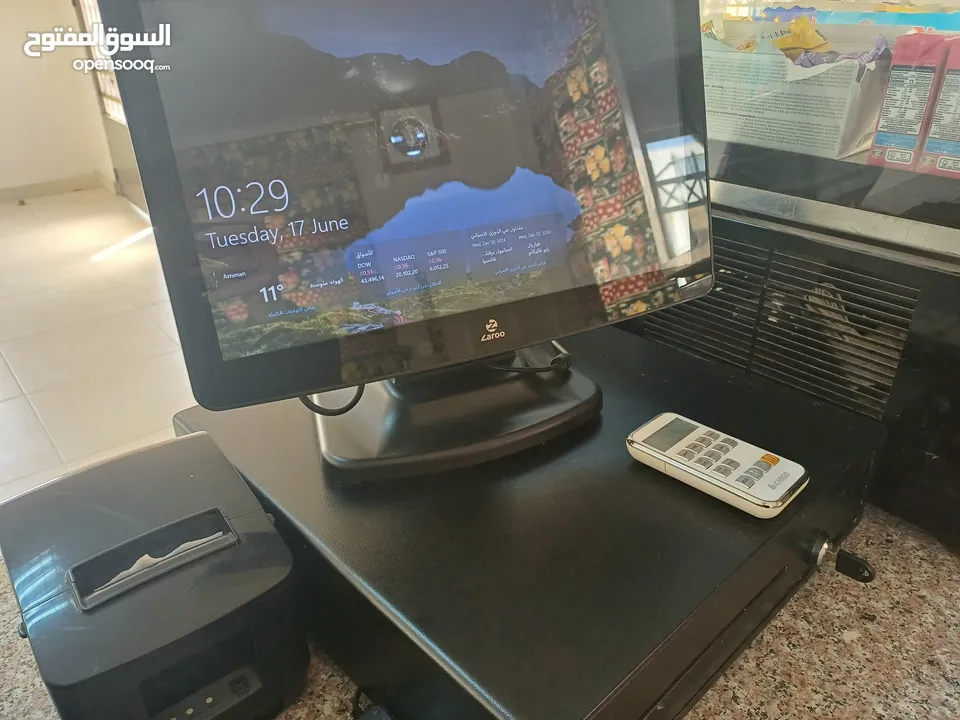 كاميرات ويرلس وشاشة كاش