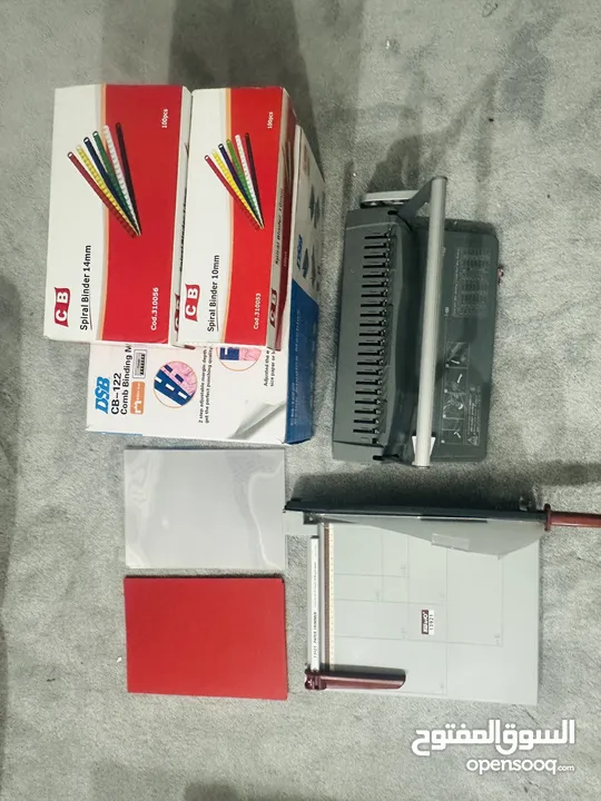 Comb Binding machine CB - 122 , Paper trimmer KW-triO 13921 and spiral binder 10mm set and 14mm set