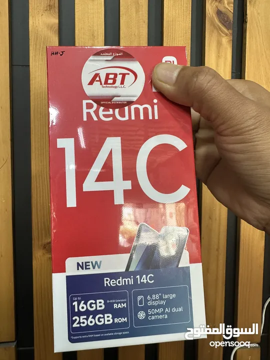 Redmi 14c ram 8 gb memory 256 gb new all color