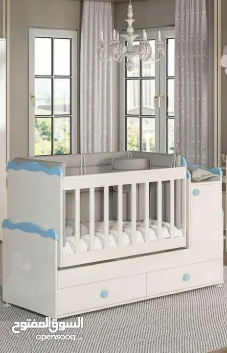 سرير بيبي BABYSUNماركة BANANA التركيه, هزاز قابل للتمدد