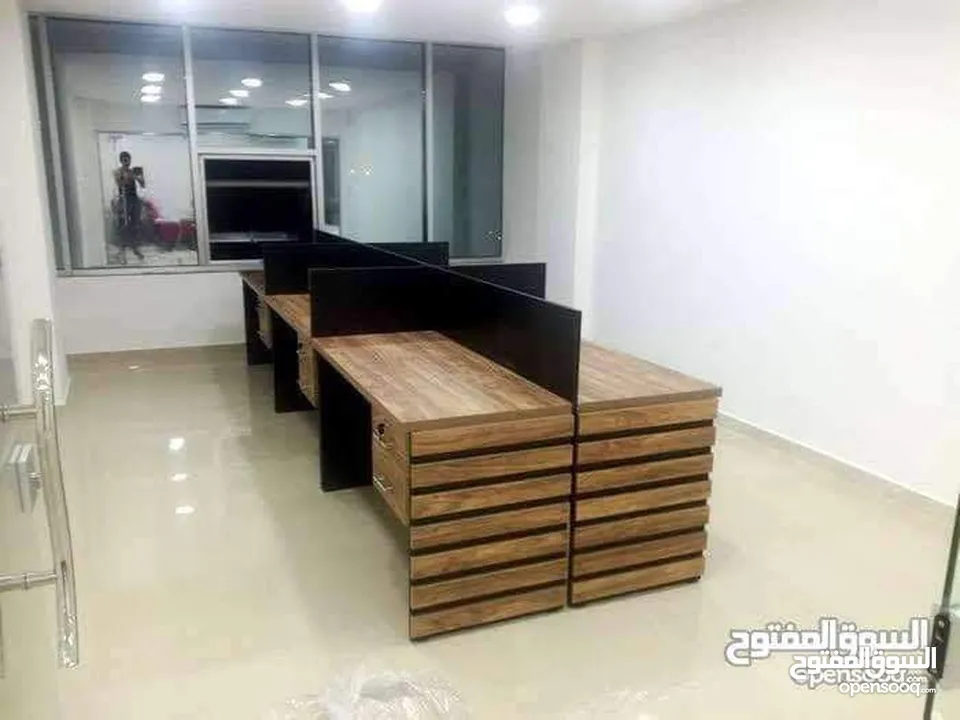 بارتيشن موظفين / ورك ستيشن رباعي  سداسي ثماني حسب الطلب من المصنع مباشرة