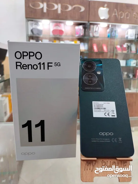 مستعمل ايام oppo Reno 11F 5G رام 16 جيجا 256 مكفول بالشركة متوفر توصيل أغراضة الأصلية