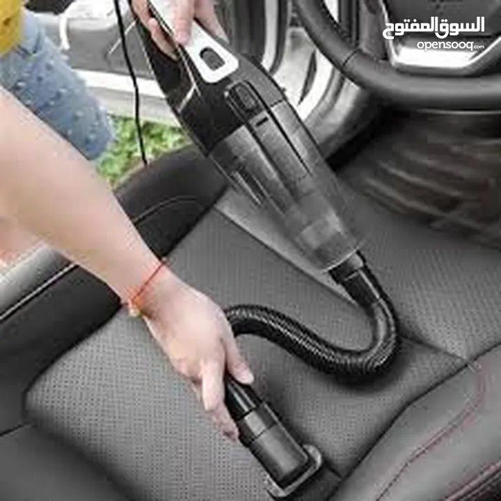 مكنسة  شفط الاوساخ و الغبار من فرش الكراسي  و دعاسات الارضيات و المنزل شحن كهربائي فوري مع 3  فراشي