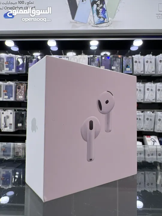 Apple AirPods 4 ANC ( NEW 2024 ) سماعات ابل الجيل الرابع بخاصية ANC الجديدة كليا  جديدة مكفول APPLE