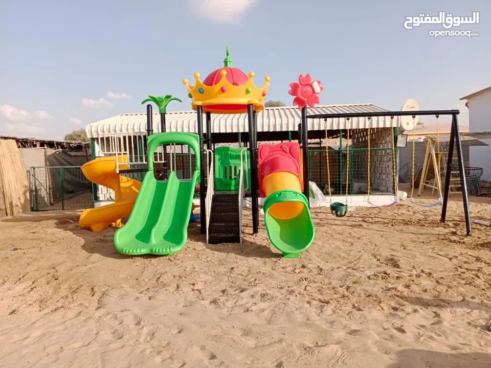 ألعاب مرجيح وزحليق تجهيز روضات طاولات وكراسي سبوارات ارفف دواليب