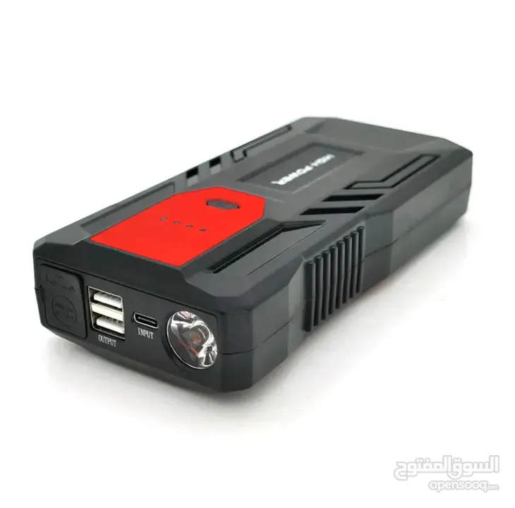 باوربانك طوارئ 12 فولت لتشغيل المركبات المتعددة وشحن الموبايل 12v emergency car jump starter