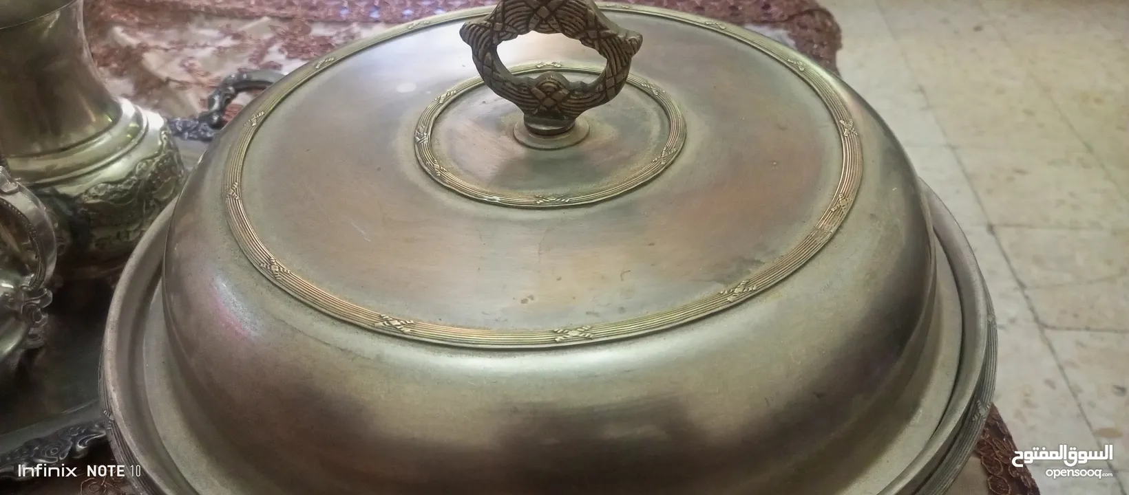 حافظة طعام حجم كبير نحاس وزن 4ك