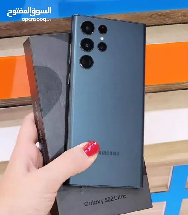 على الفحص Samsung S 22 Altra 5G شرق اوسط عربي رام 12 جيجا 256 اغراضة والكرتونه الأصلية متوفر توصيل