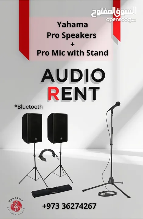 Professional Audio for Rent. Weddings, Parties...
