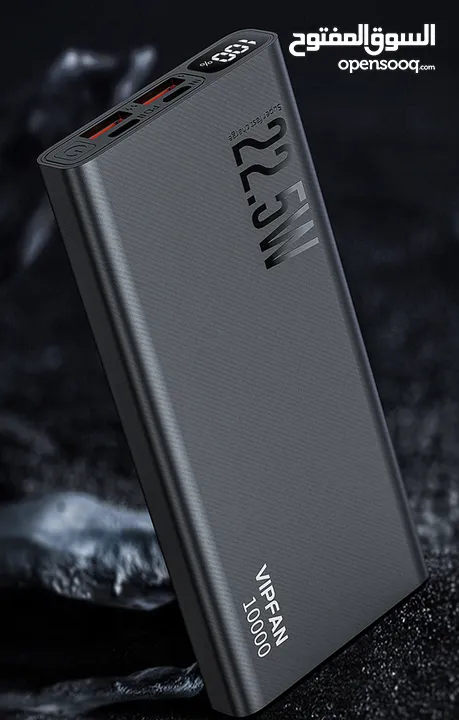 باور بانك VFan F06 شاحن سريع بسعة 10000mAh مع مؤشر، مثالي لشحن الأجهزة بسرعة وكفاءة.