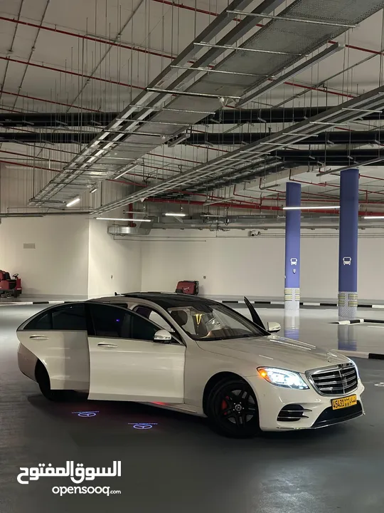 مرسيدس بنز S560 AMG 2018 بحادث بسيط وممشى قليل