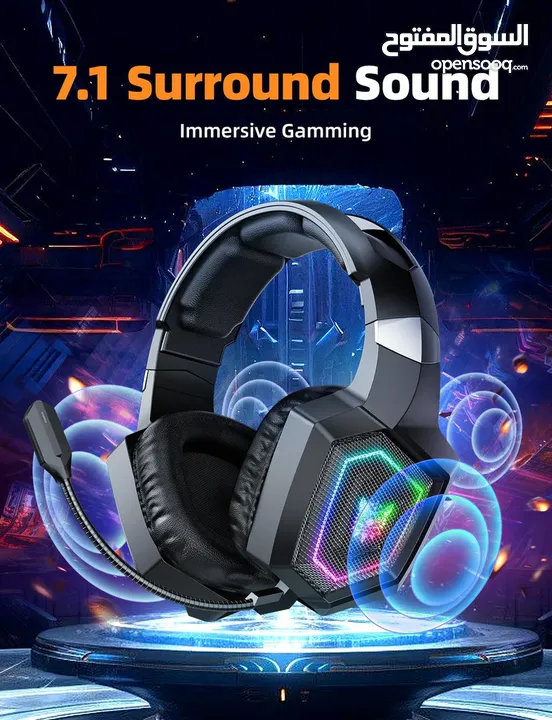 للبيع: سماعة الألعاب اللاسلكية Onikuma GT806