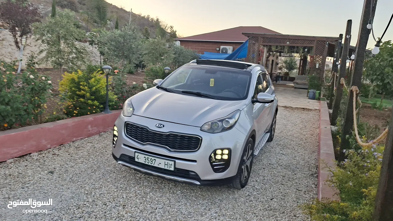 كيا سبورتج جتي لاين 2016فلل اضافات مع فتحة سقف بنوراما للبيع بسعر حررررق كاش نخب و ماتور 2000ديزل