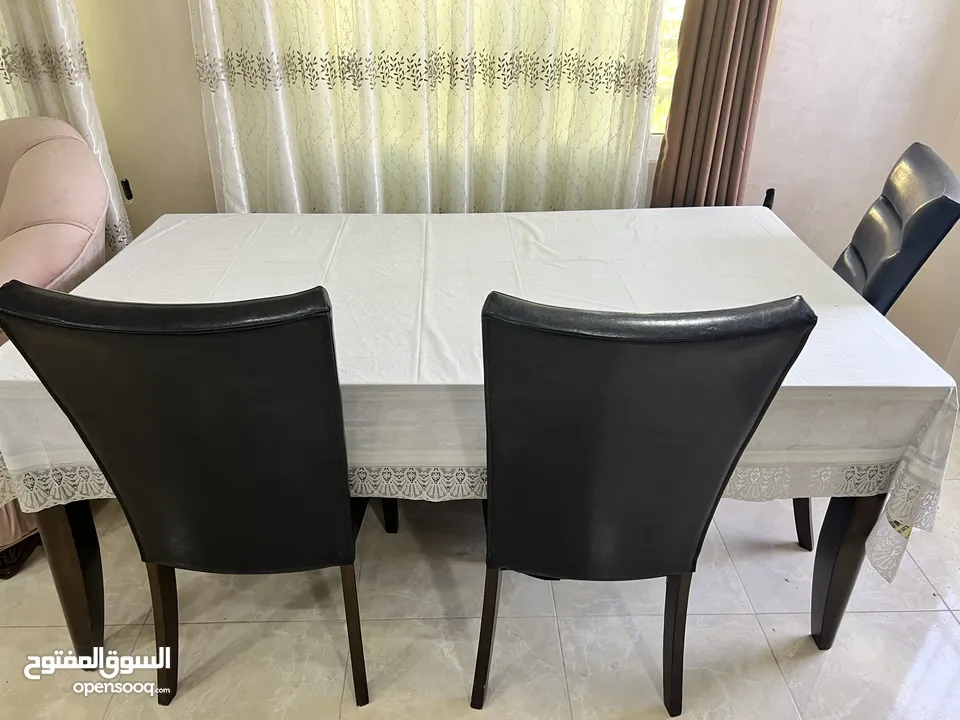 طاولة سفرة 6 كراسي خشب ممتاز وبسعر مناسب