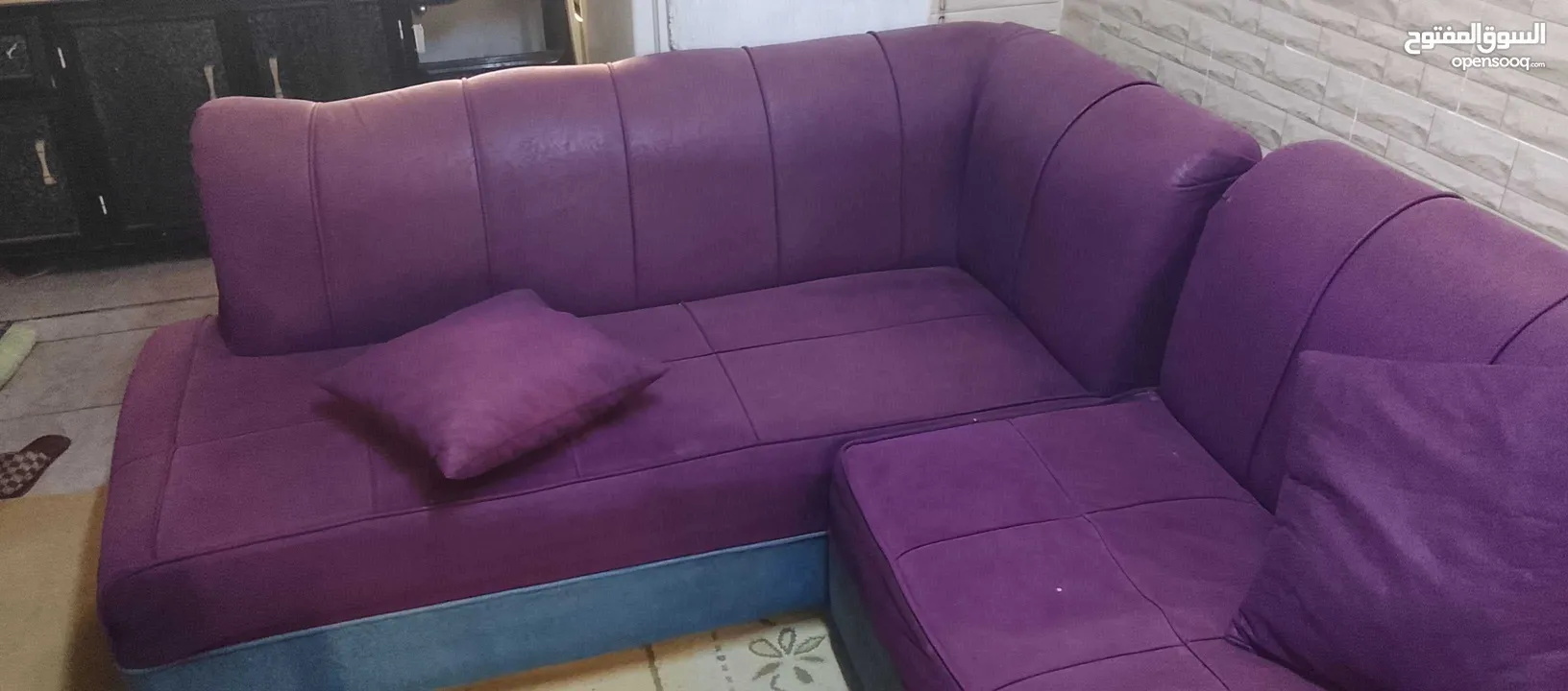 طقم كنب مستعمل للبيع بسعر مغري