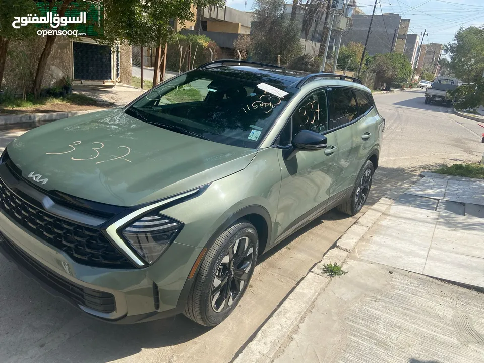 كيا سبورتاج X-Line AWD 2024  بانزين - فول مواصفات - حادث بسيط باب خلفي و جاملغ  ماشية اقل من 10 الاف