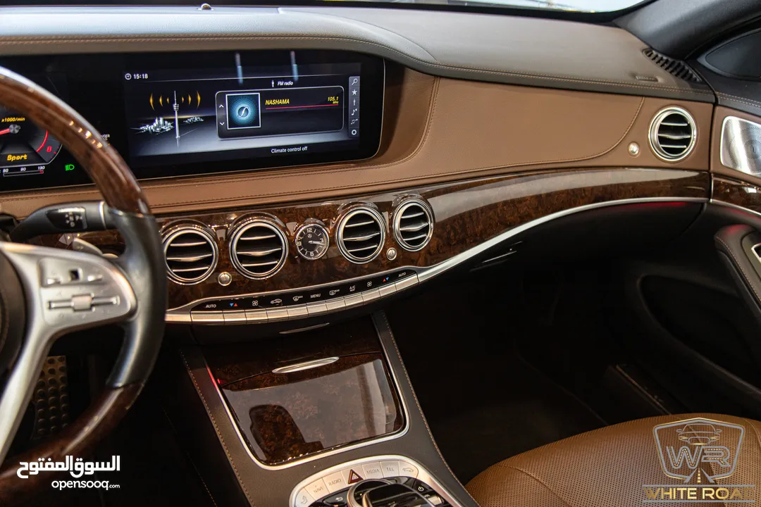 Mercedes S320 2018 Amg kit   السيارة وارد الشركة و قطعت مسافة 40,000 كيلو متر فقط