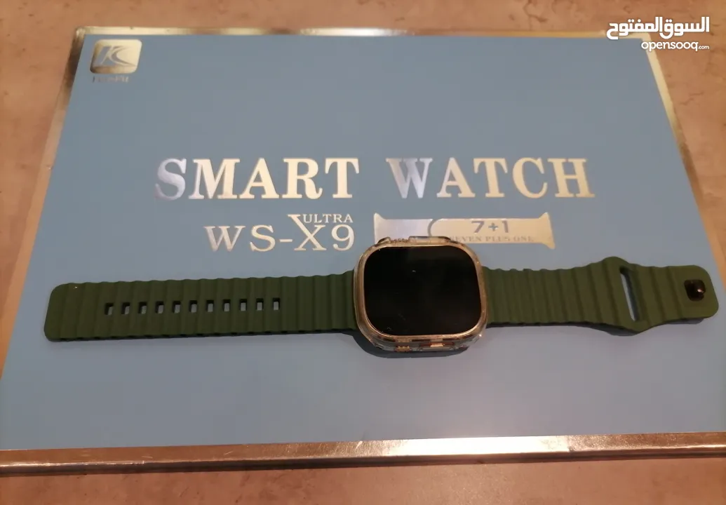 ساعة يد ذكية للبيع ULTRA WS-X9 مستعملة حالة ممتازة بالكرتون وكل الملحقات موجودة
