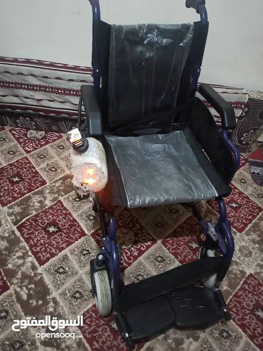 كرسي كهربائي للمعاقين جديد يمشي في الشحنه 15كيلو