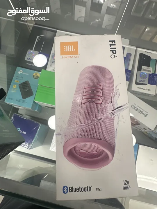 JBL FLIP 6  سماعه جي بي ال فليب 6  جديده مسكره فلكرتونه
