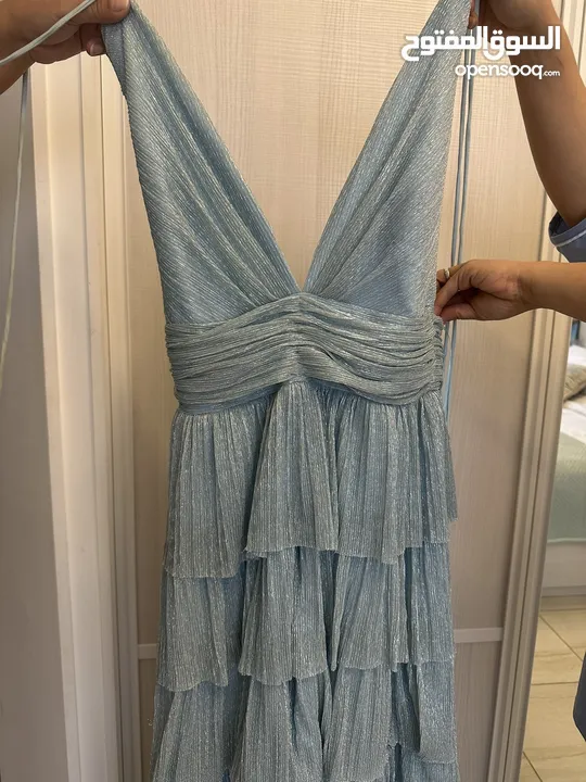 Baby Blue evening dress by a turkish designer