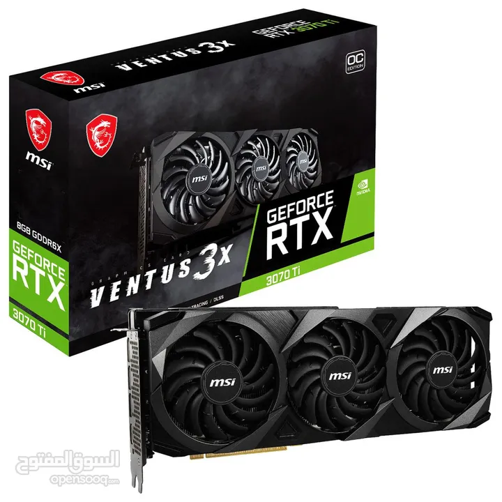 MSI Ventus 3X GeForce RTX 3070 Ti 8GB GDDR6X OC Edition . السعر حرق