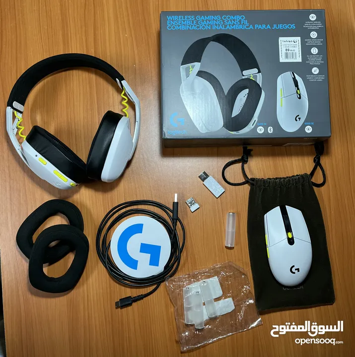 سماعة logetech g435 وماوس logetech g305