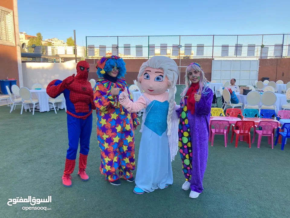 شخصية كرتونية سبايدر مان لأعياد الميلاد وحفلات الأطفال