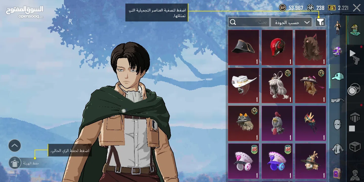 حساب ببجي للبيع عمر الحساب 2 سنين