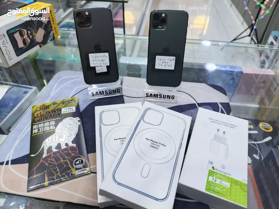 تفاح الاصلي عناا Iphone 11 pro جيجا 64 بطارية 72 مش مفتوح فحص الحبه معها بكج هدية متوفر توصيل
