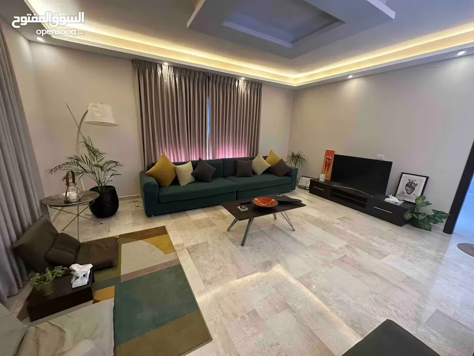 450m2 Luxury Furnished 3 bedroom semi villa with a garden & 2 Terraces infront of Al-thuheir