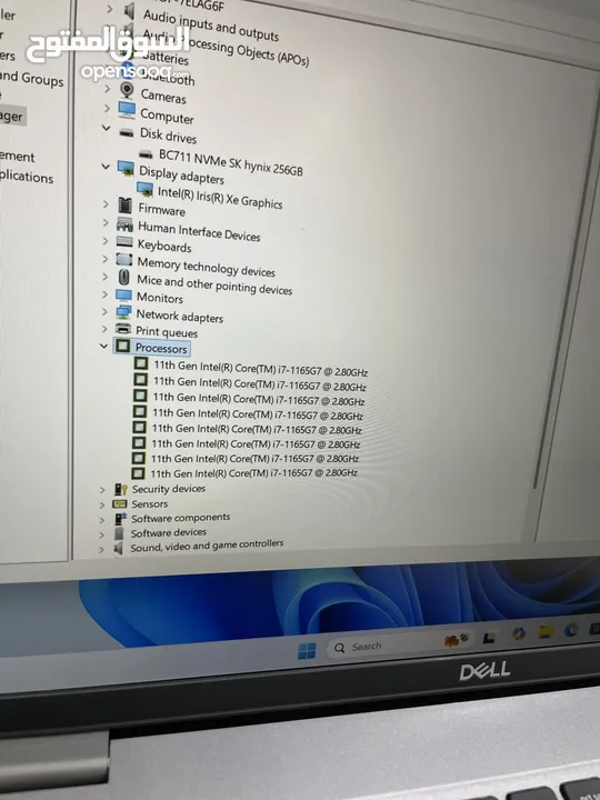 لابتوب ديل كور اي سڤن جيل 11 DELL Core i7 شاشة كبيره افضل سعر بسوق بحالة لجديد حرفيا