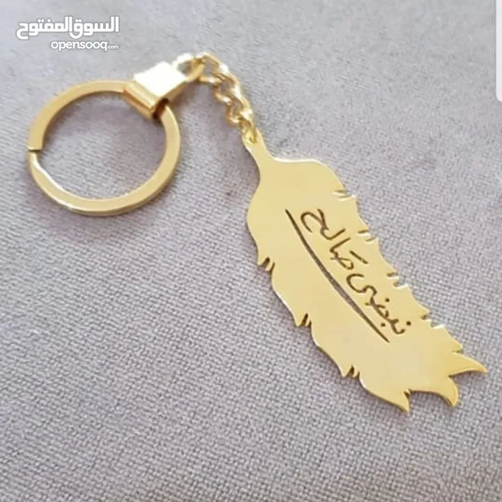 ميداليات مفاتيح بلاسم تصمم حسب الطلب مطلي بذهب او الفضه