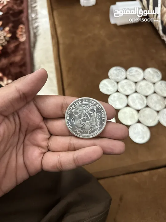 Pure Silver 999 coins فضة نقية 999 قطعة نقدية