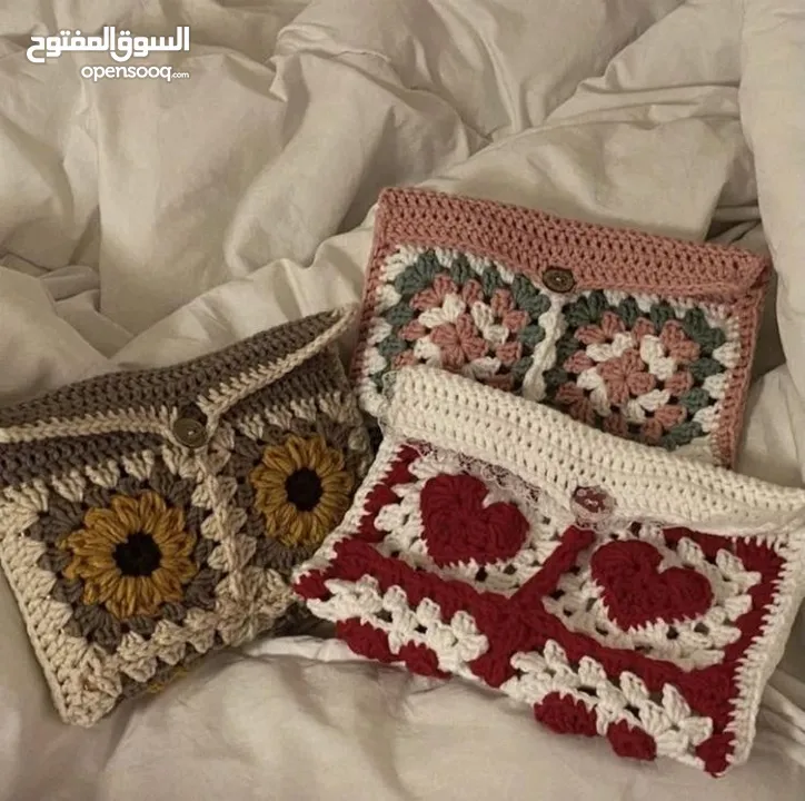 كروشيه حسب الطلب -تصوير (قبل التسليم), ، توصيل (لبعض المناطق)،لمستك  و طلبك الخاص .