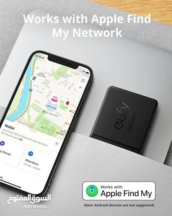 Anker Eufy Smart Track Card بطاقة يوفي سمارت تراك - أسود