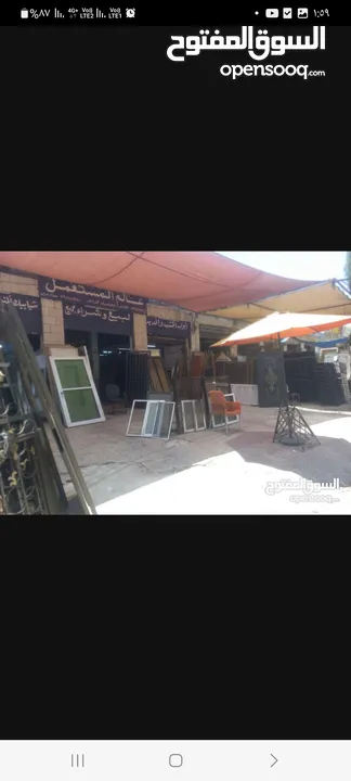 شبابيك المنيوم جميع الوان مستعمل تفصيل على المقاس..بحال الوكاله عالم المستعمل