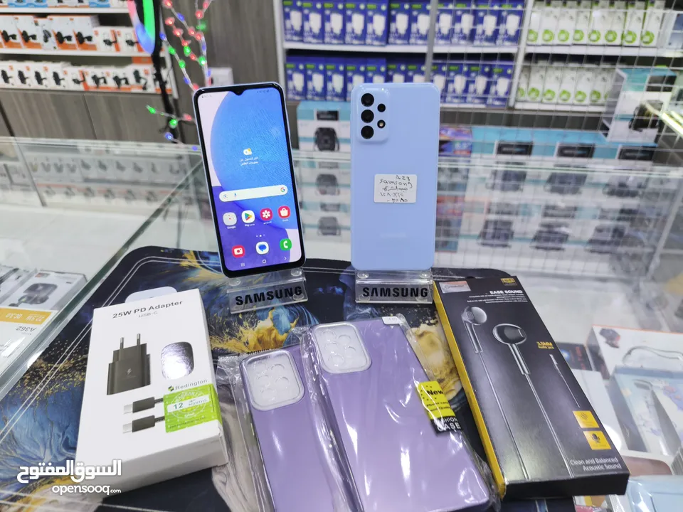 الازرق البارد متوفر SAMSUNG A23 رام 12 جيجا 128 بدون كرتونه معه بكج هدية متوفر توصيل