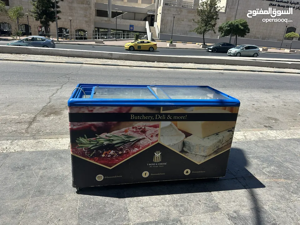 فريزر بطح وارد اوروبي حجم 450 لتر توفير طاقة A+ تبريد ممتاز  كمبرسير embarco للبيع بسعر حرق
