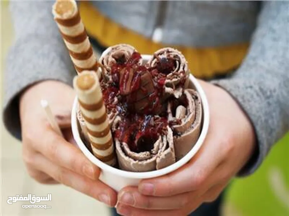 جهاز ايسكريم رول / ايسكريم صاج  شركة spelor   Roll ice cream( موطه)