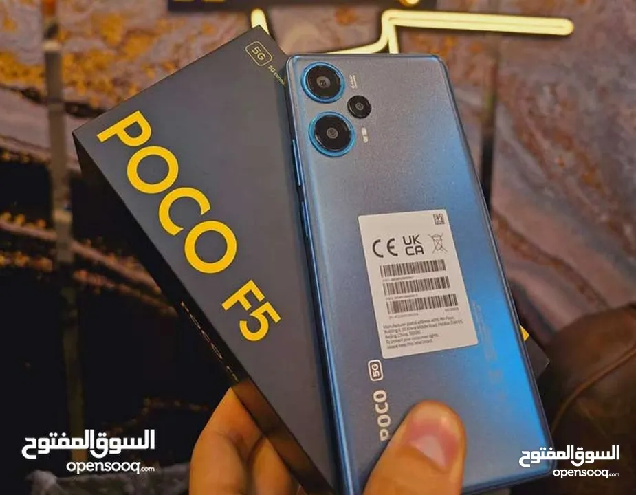 جهاز بوكو F5 5g مستخدم اخو الجديد كامل اغراض الاصليه رام 12اساسي 256 جيجا متوفر توصيل