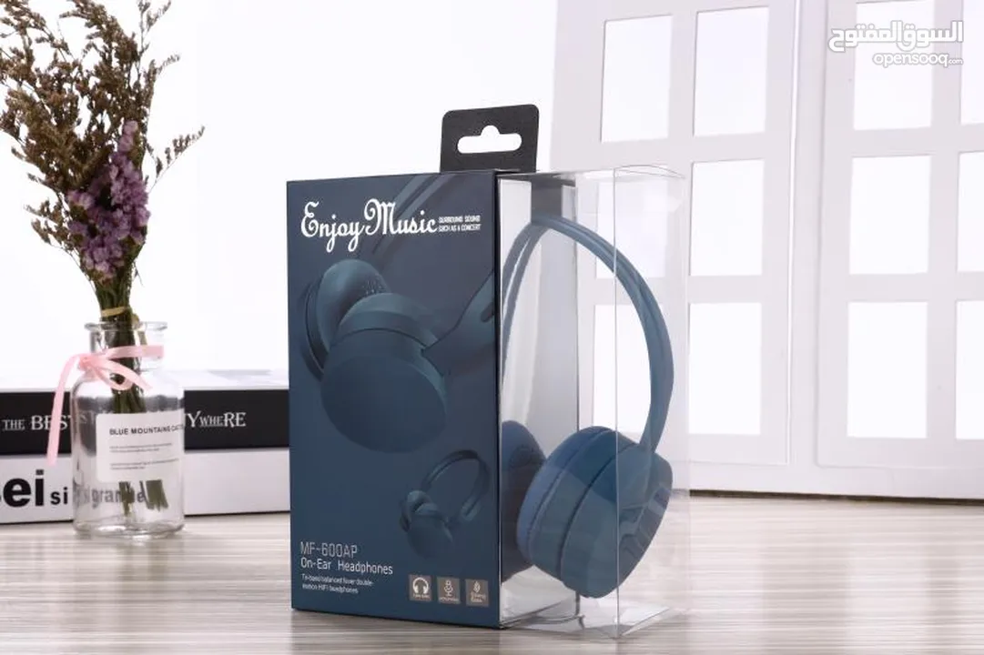 MF-600 AP HEADPHONENJOY MUSIC سماعات رأس هيد سيت