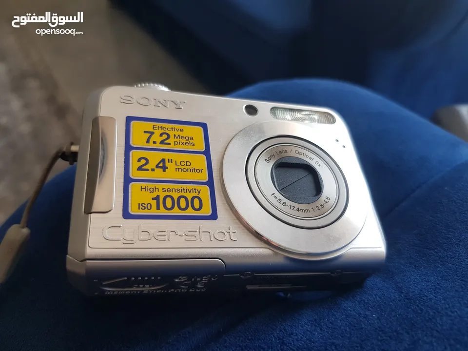 كاميرا سوني سايبر شوت 7.2 ميجا بيكسل 2.4 ال سي دي عالية الكفاءة استخدام بسيط جدا للبيع بسعر مغري...